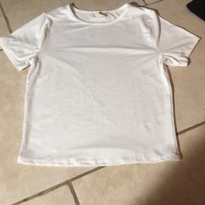 A white crop top